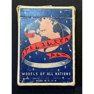 1940s Models of All Nations 52 Playing Cards Nude Betty White Box Worn Tax Stamp
